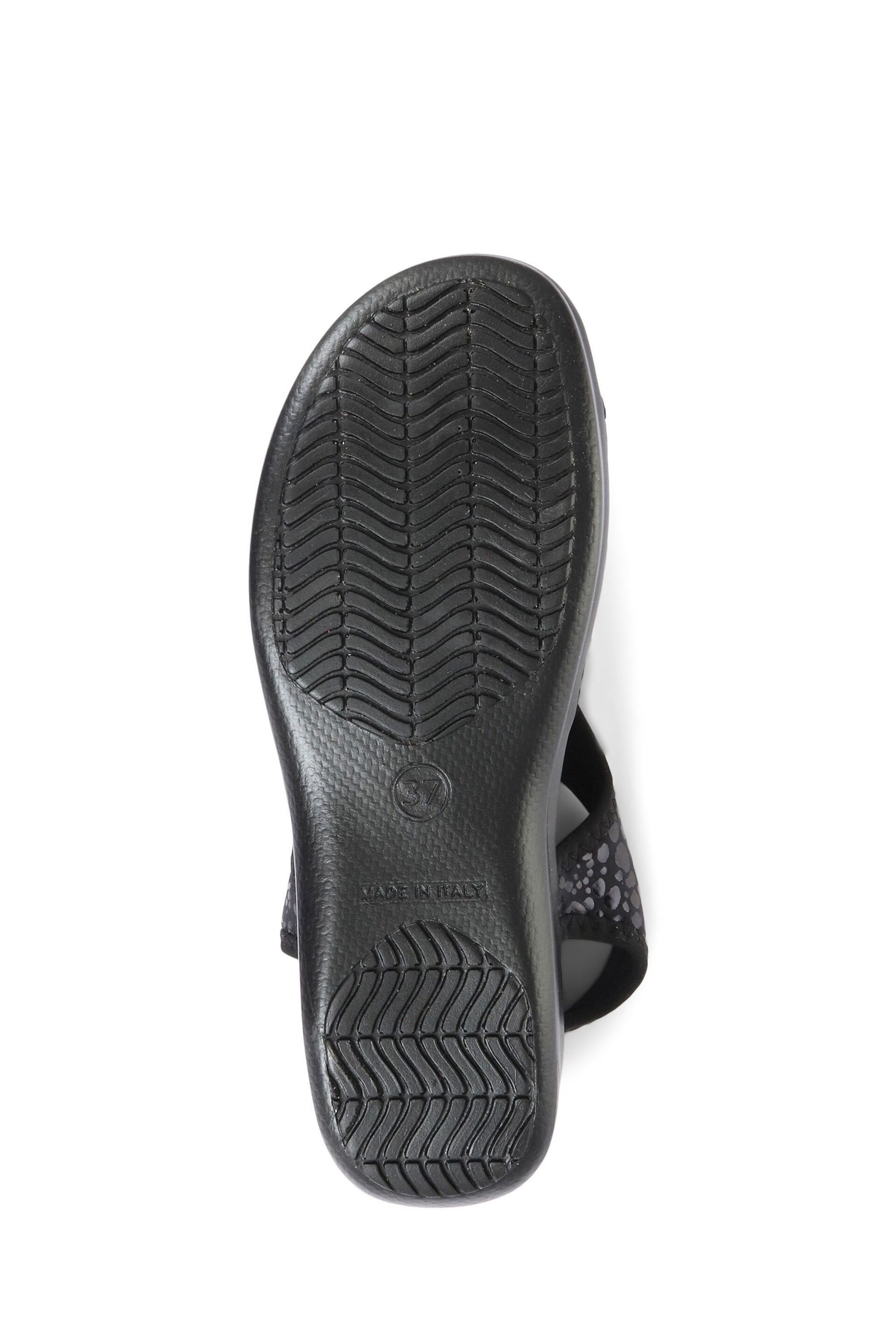 Pavers Pull-On Black Sandals - Image 6 of 7
