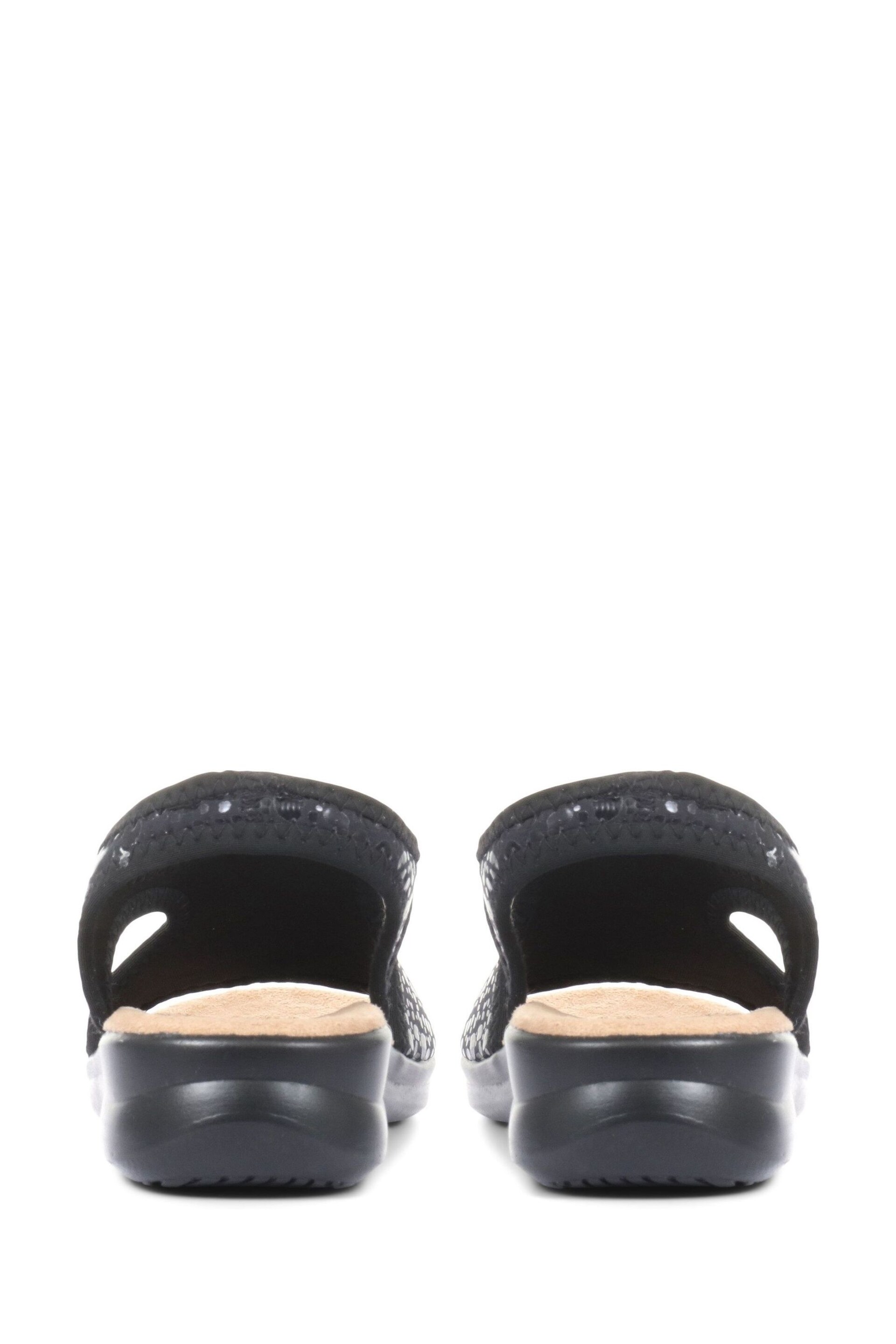 Pavers Pull-On Black Sandals - Image 7 of 7