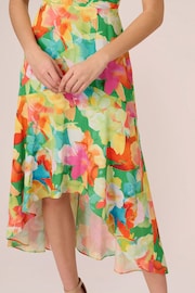 Adrianna Papell Multi Printed Hi-Low Dress - Image 4 of 7