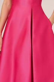 Adrianna Papell Pink Sleeveless Tea Length Dress - Image 4 of 7