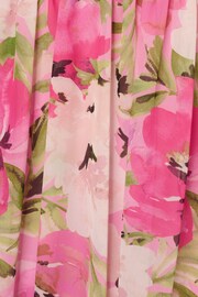 Adrianna Papell Pink Printed Off-Sholder Dress - Image 6 of 7