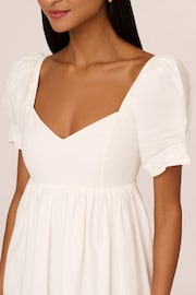Adrianna Papell Eyelet Short White Dress - Image 5 of 8