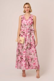 Adrianna Papell Pink Printed Jumpsuit - 圖片 3/7