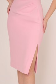 Adrianna Papell Pink Knit Crepe Short Dress - Image 5 of 7