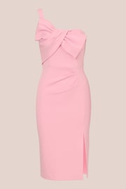 Adrianna Papell Pink Knit Crepe Short Dress - Image 6 of 7