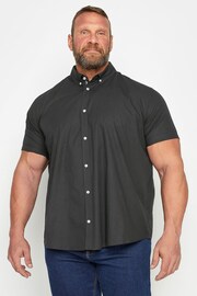 BadRhino Big & Tall Black Short Sleeve Poplin Shirt - Image 1 of 3