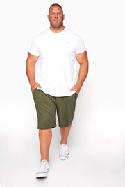 BadRhino Big & Tall Green Jersey Shorts - Image 1 of 4