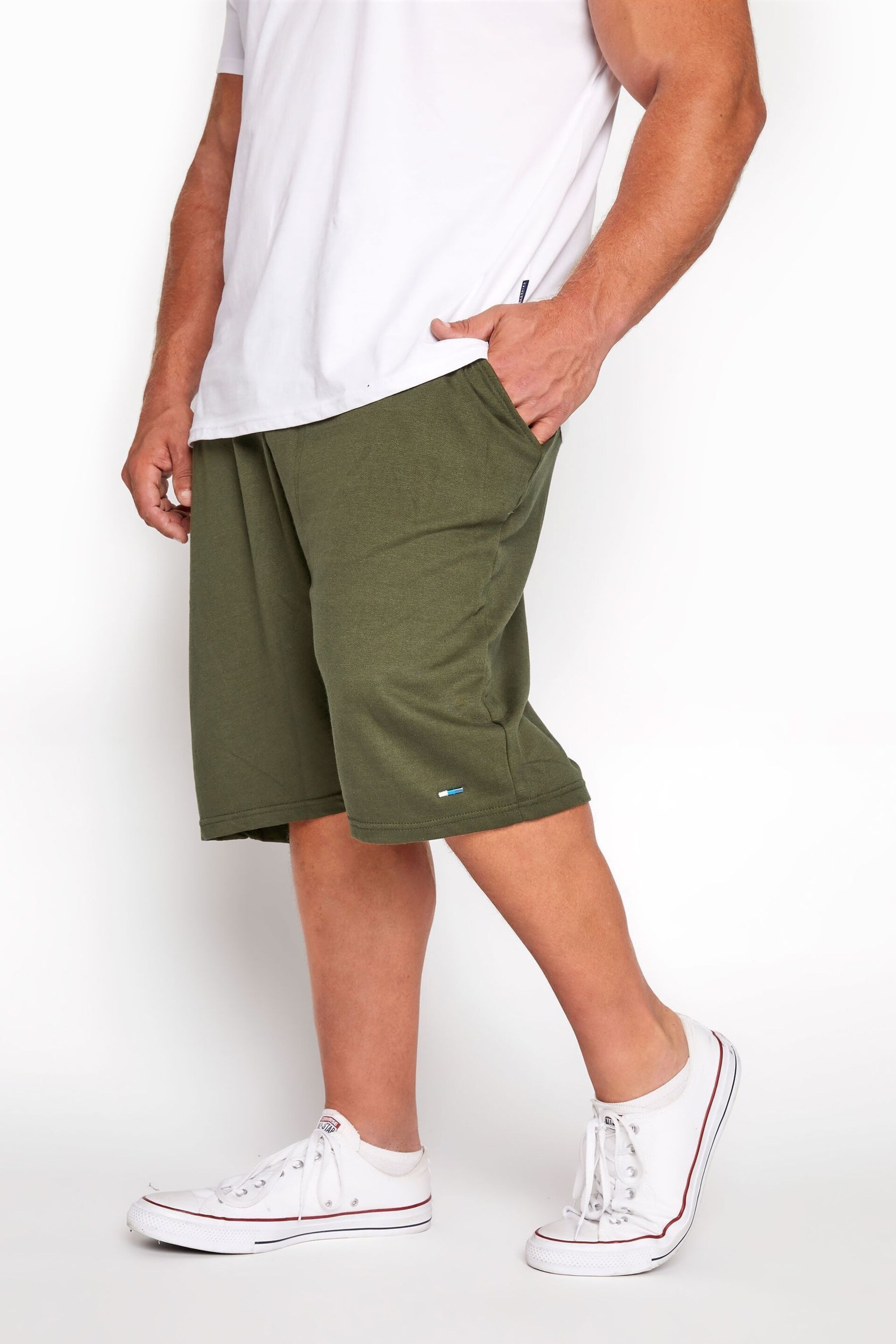 BadRhino Big & Tall Green Jersey Shorts - Image 2 of 4