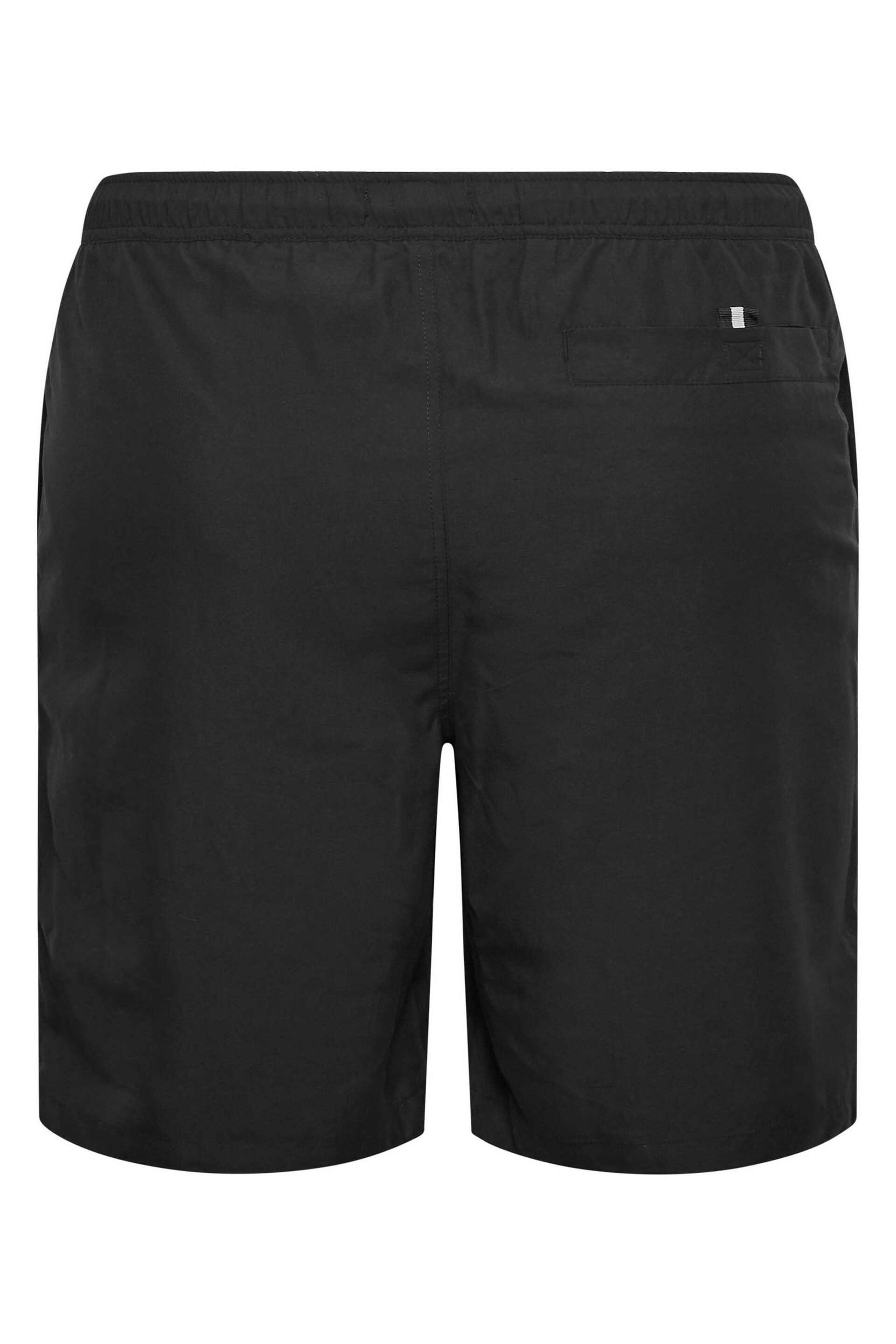 BadRhino Big & Tall Black Plain Swimshorts - Image 2 of 2