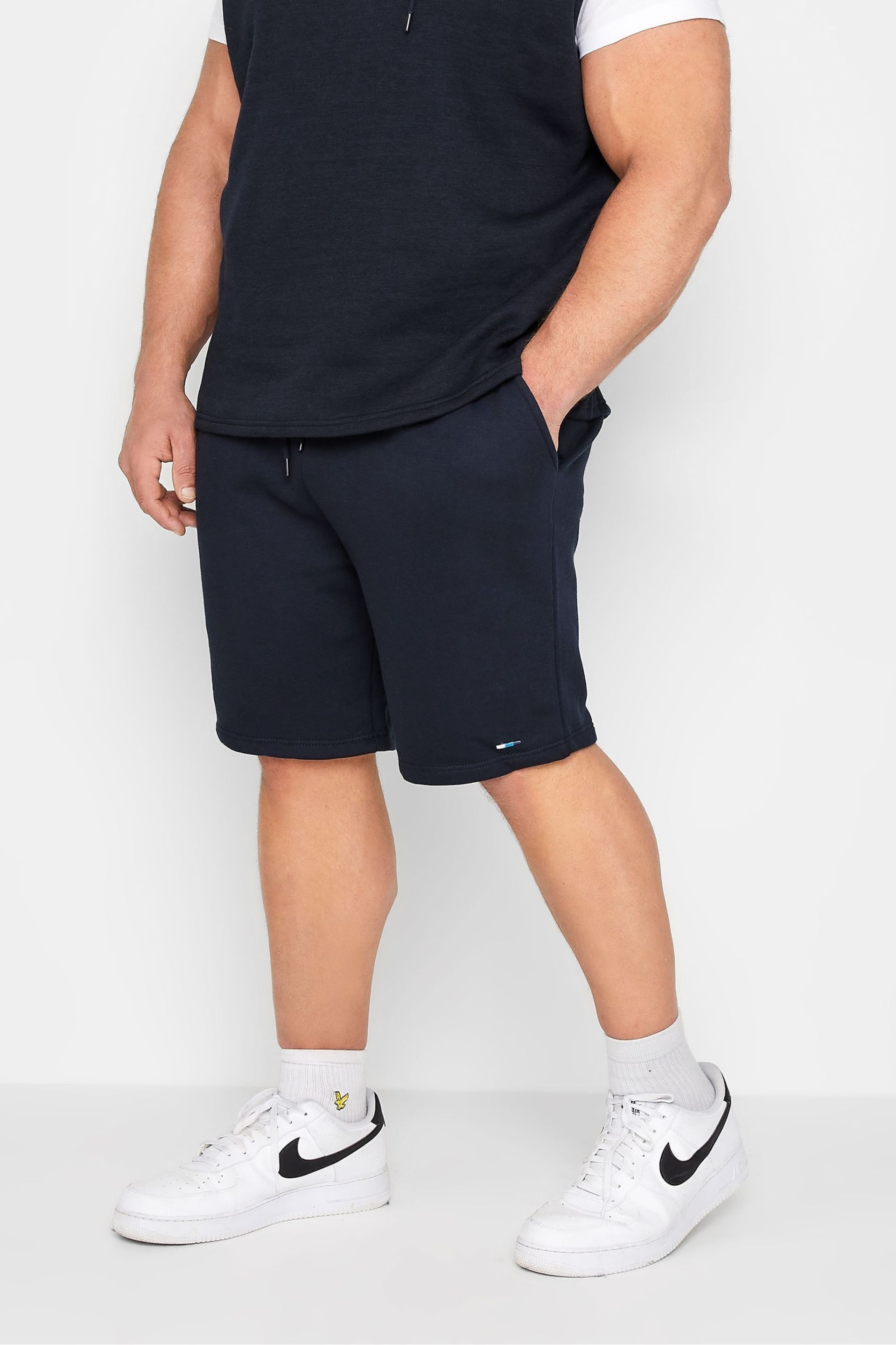 BadRhino Big & Tall Blue Jersey Shorts - Image 1 of 3