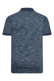 BadRhino Big & Tall Blue Slub Polo Shirt - Image 3 of 3