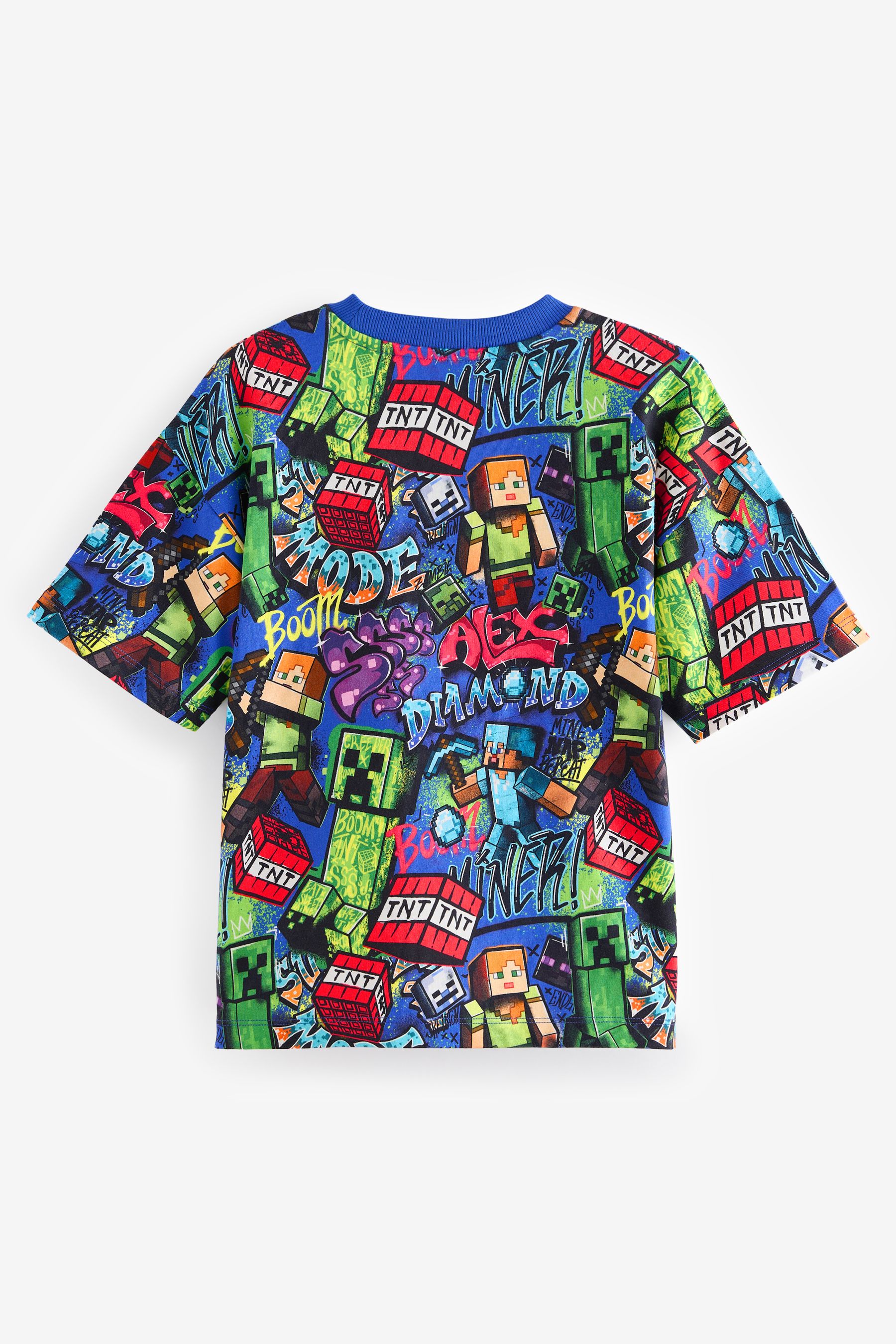 Buy Cobalt Blue 100 Cotton Licensed Minecraft T Shirt 3 16yrs from the Next UK online shop