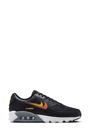 Nike Black/Gold Air Max 90 Trainers - Image 1 of 10