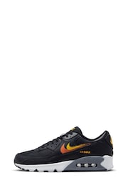 Nike Black/Gold Air Max 90 Trainers - Image 4 of 10