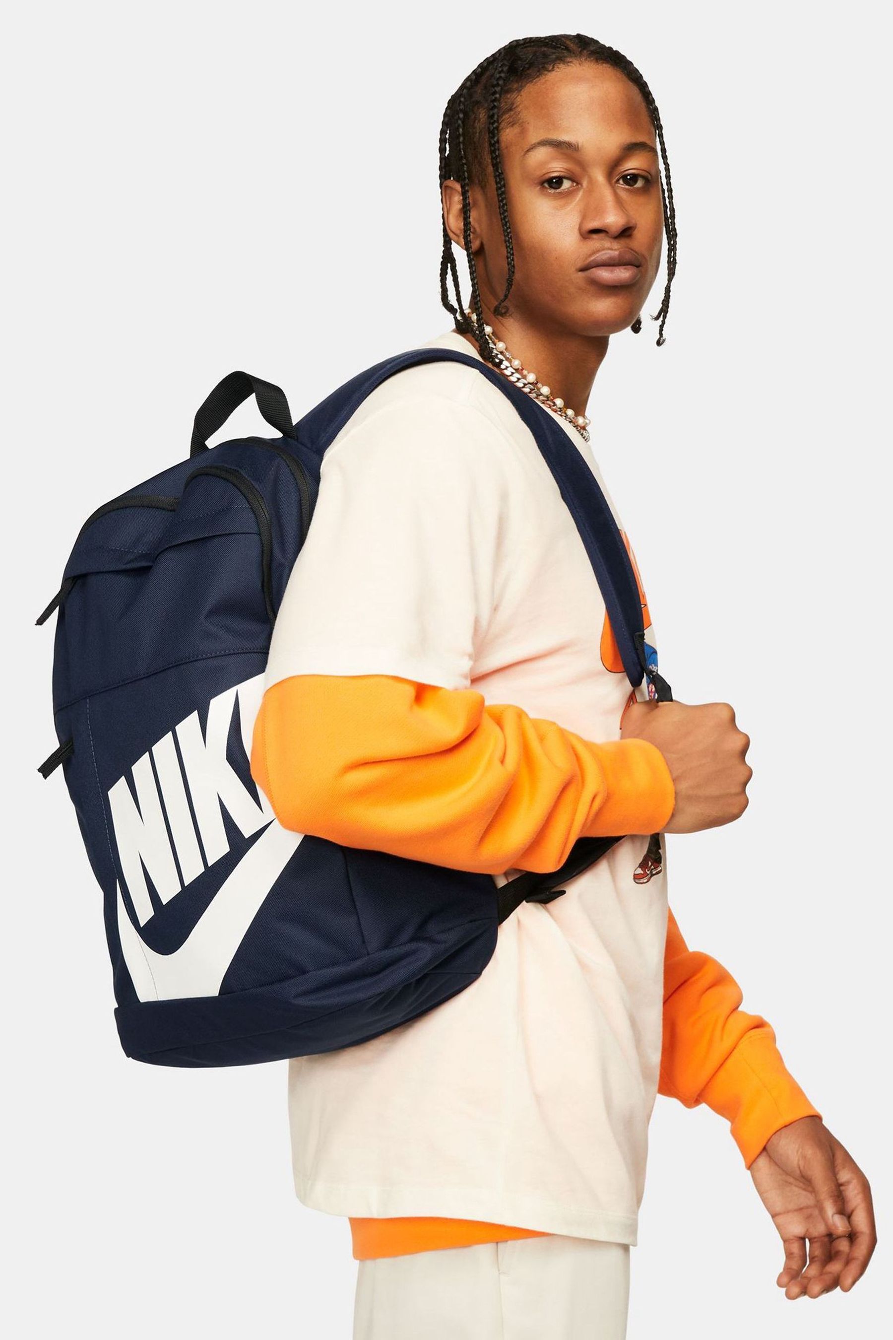 Blue and orange nike backpack online