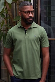 The Savile Row Company Green Cotton Short Sleeve Polo Shirt - Image 2 of 4