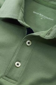 The Savile Row Company Green Cotton Short Sleeve Polo Shirt - Image 4 of 4