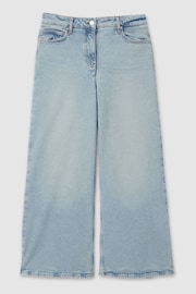 Reiss Light Blue Crete Petite Wide Leg Jeans - Image 2 of 7