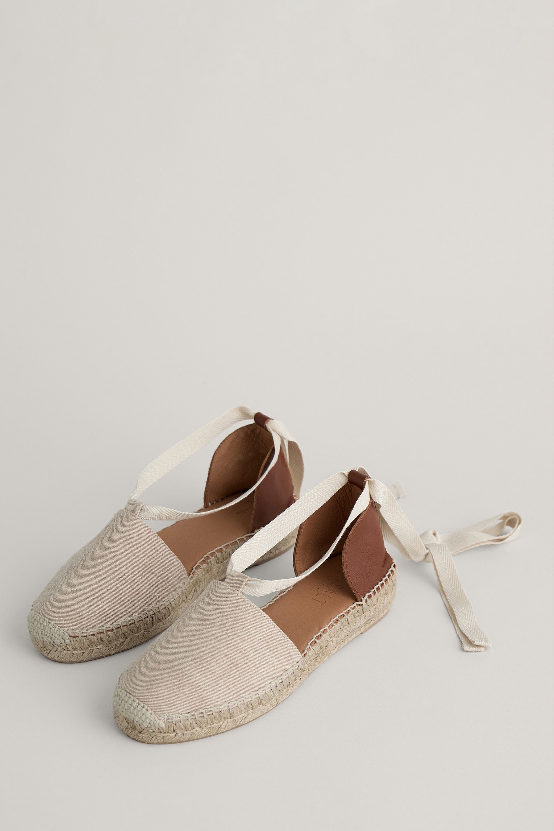 Buy Seasalt Cornwall Cream Fern Path Suede Wedge Espadrilles from Next Luxembourg