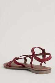 Seasalt Cornwall Red Sea Step Strappy Leather Sandals - Image 3 of 5