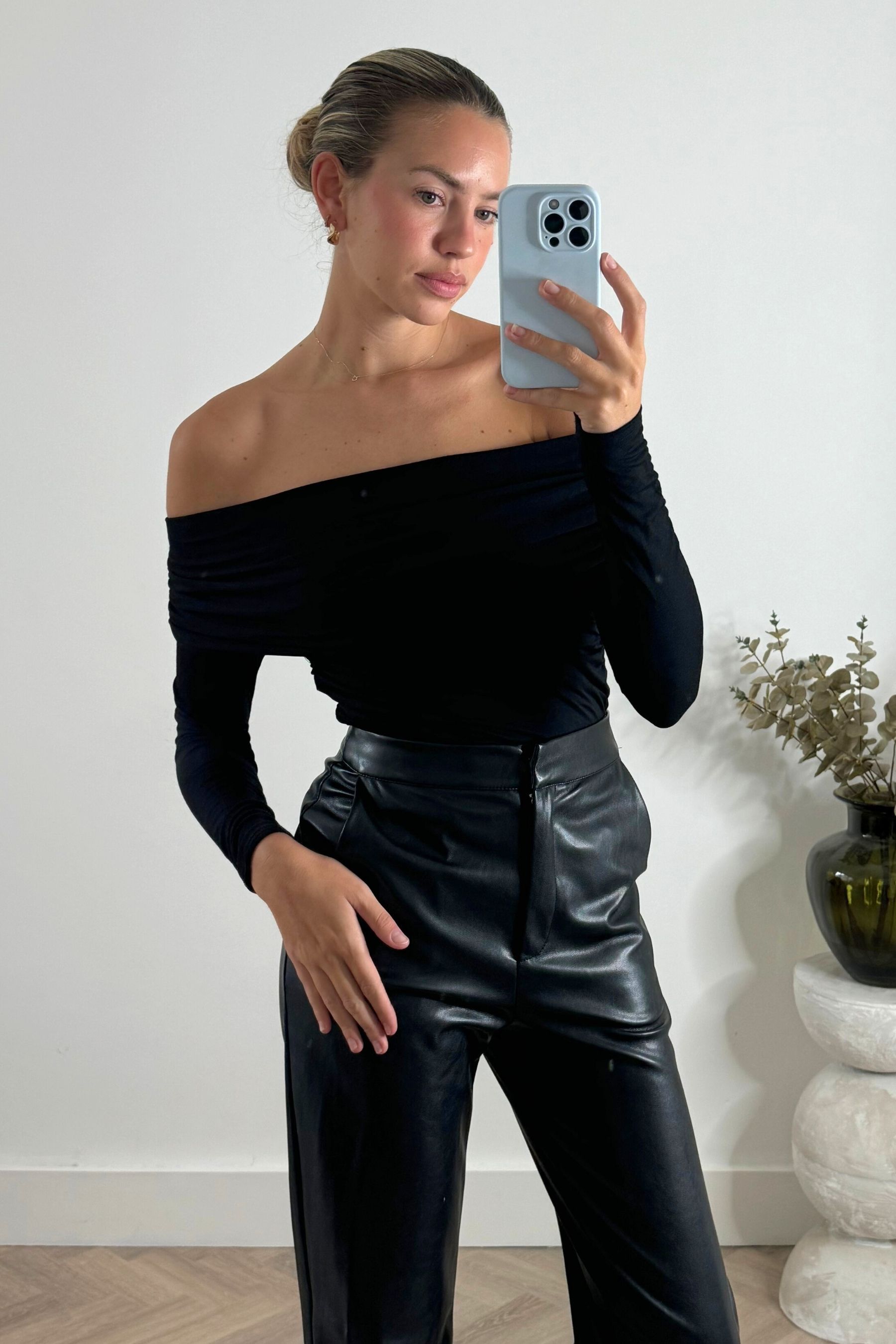 Buy Style Cheat Black Tatiana Off Shoulder Long Sleeve Top from the Next UK online shop
