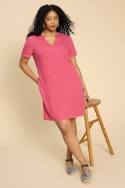 White Stuff Pink Lydia Shift Dress - Image 1 of 7