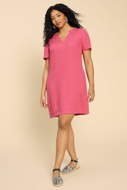 White Stuff Pink Lydia Shift Dress - Image 2 of 7