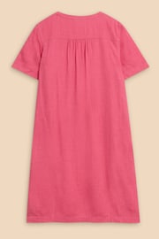 White Stuff Pink Lydia Shift Dress - Image 6 of 7