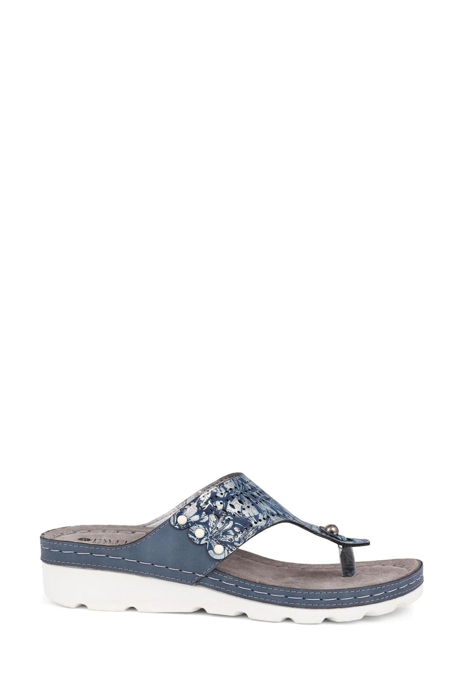 Pavers blue sandals top
