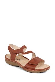 Pavers Adjustable Touch Fastening Brown Sandals - Image 3 of 5