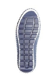 Pavers Blue Leather Slip On Shoes - Image 4 of 5