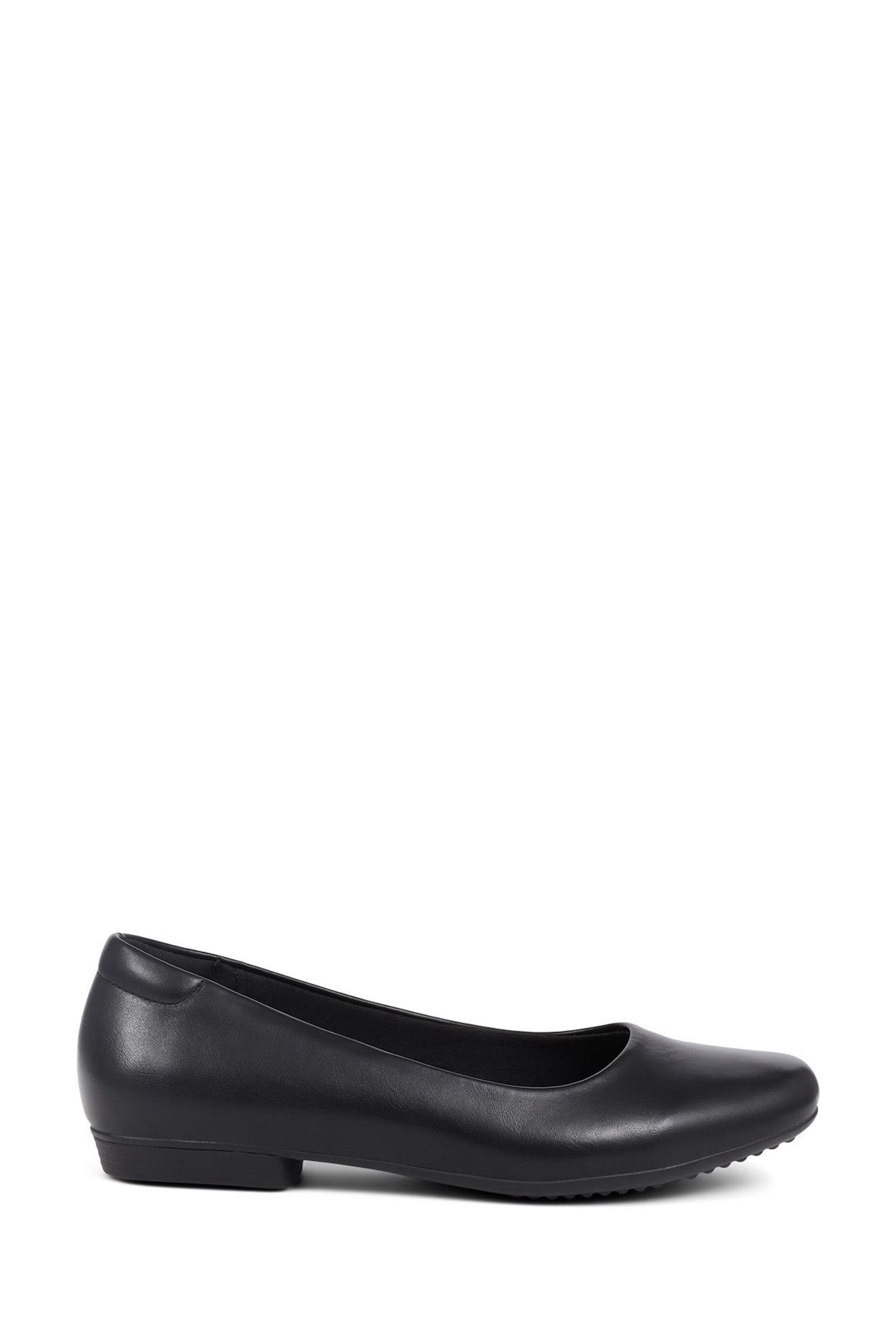 Pavers Pointed Toe Ballet Black Flats