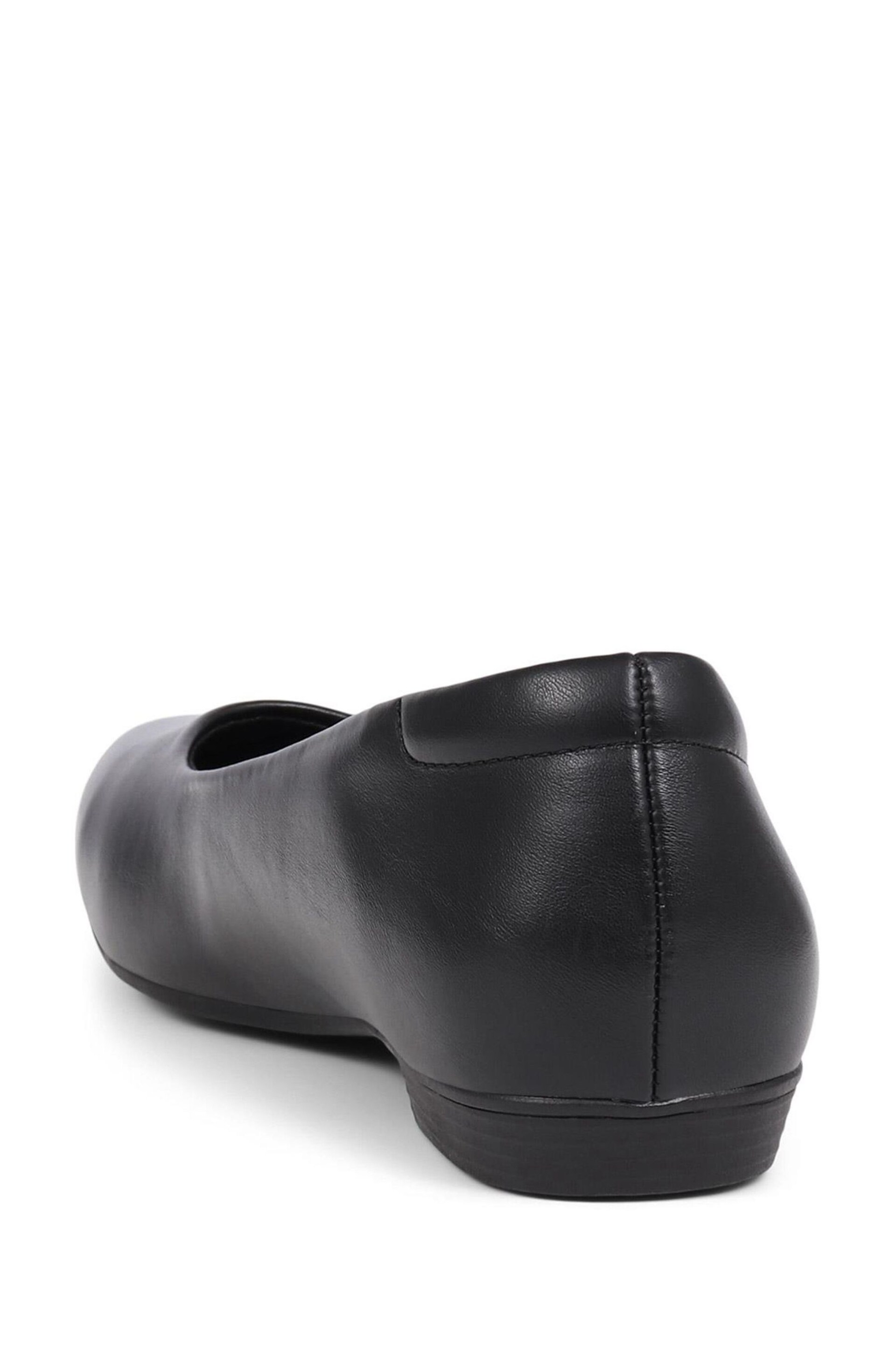 Pavers Pointed Toe Ballet Black Flats - Image 3 of 5