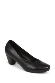 Pavers Heeled Court Black Shoes - Image 2 of 5