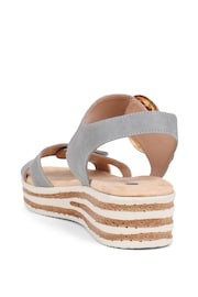 Pavers Blue Touch Fasten Wedge Sandals - Image 3 of 5