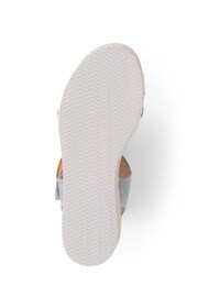 Pavers Blue Touch Fasten Wedge Sandals - Image 5 of 5