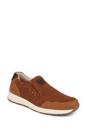 Pavers Wide Fit Slip-Ons Brown Trainers - Image 2 of 5