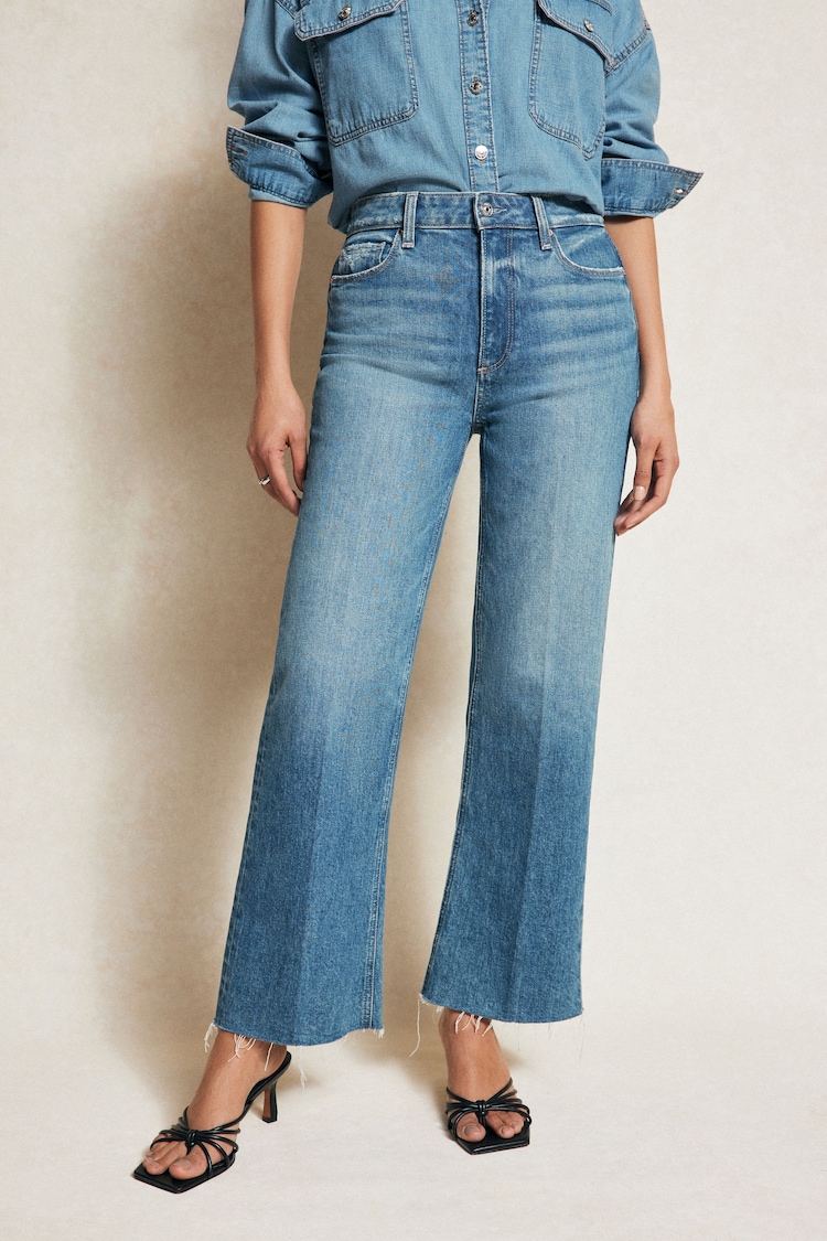 Paige Blue Leenah Ankle W/ Raw Hem Jeans - Image 1 of 6