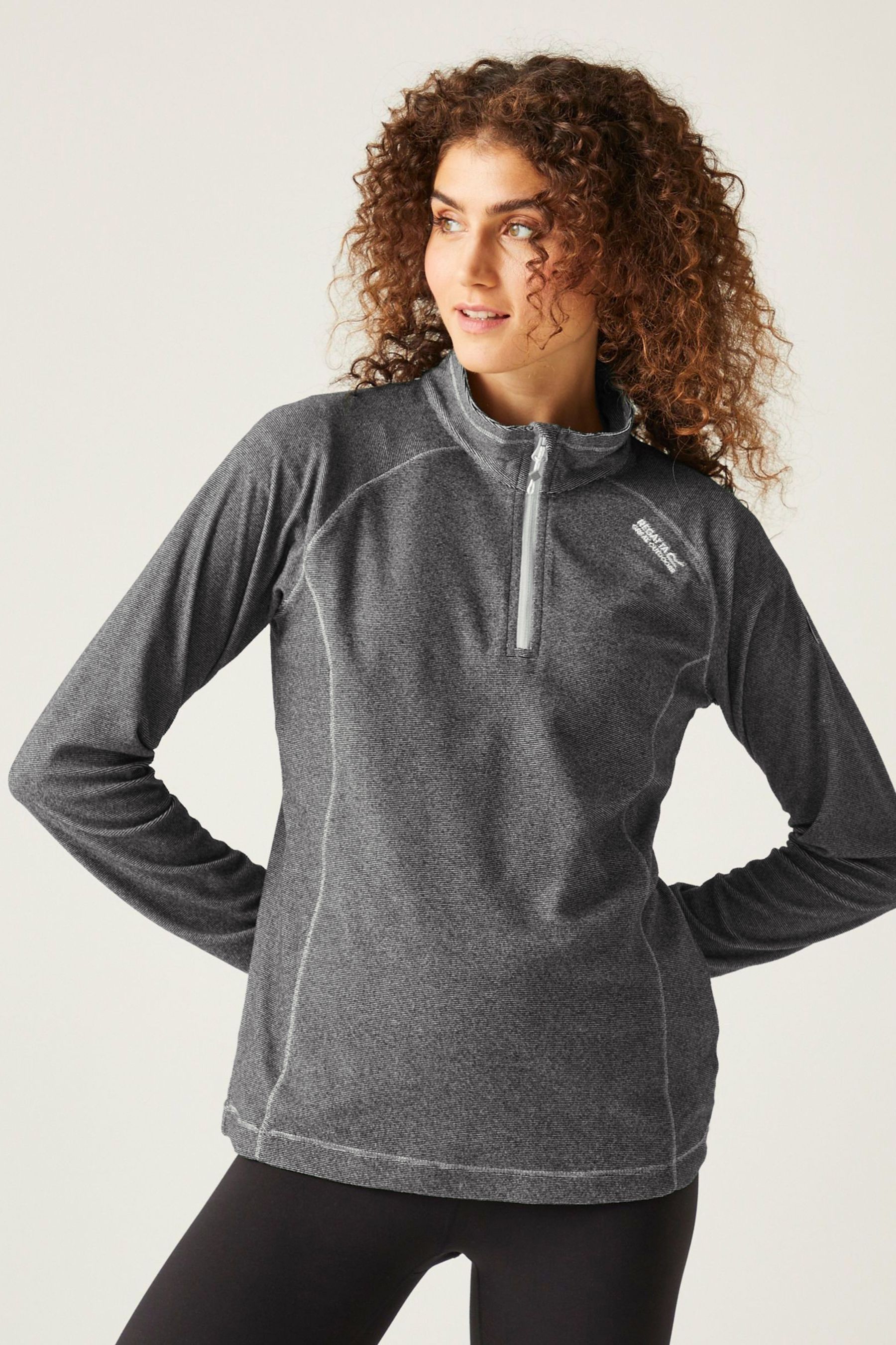 Buy Regatta Grey Womens Montes Half Zip Fleece from Next Luxembourg