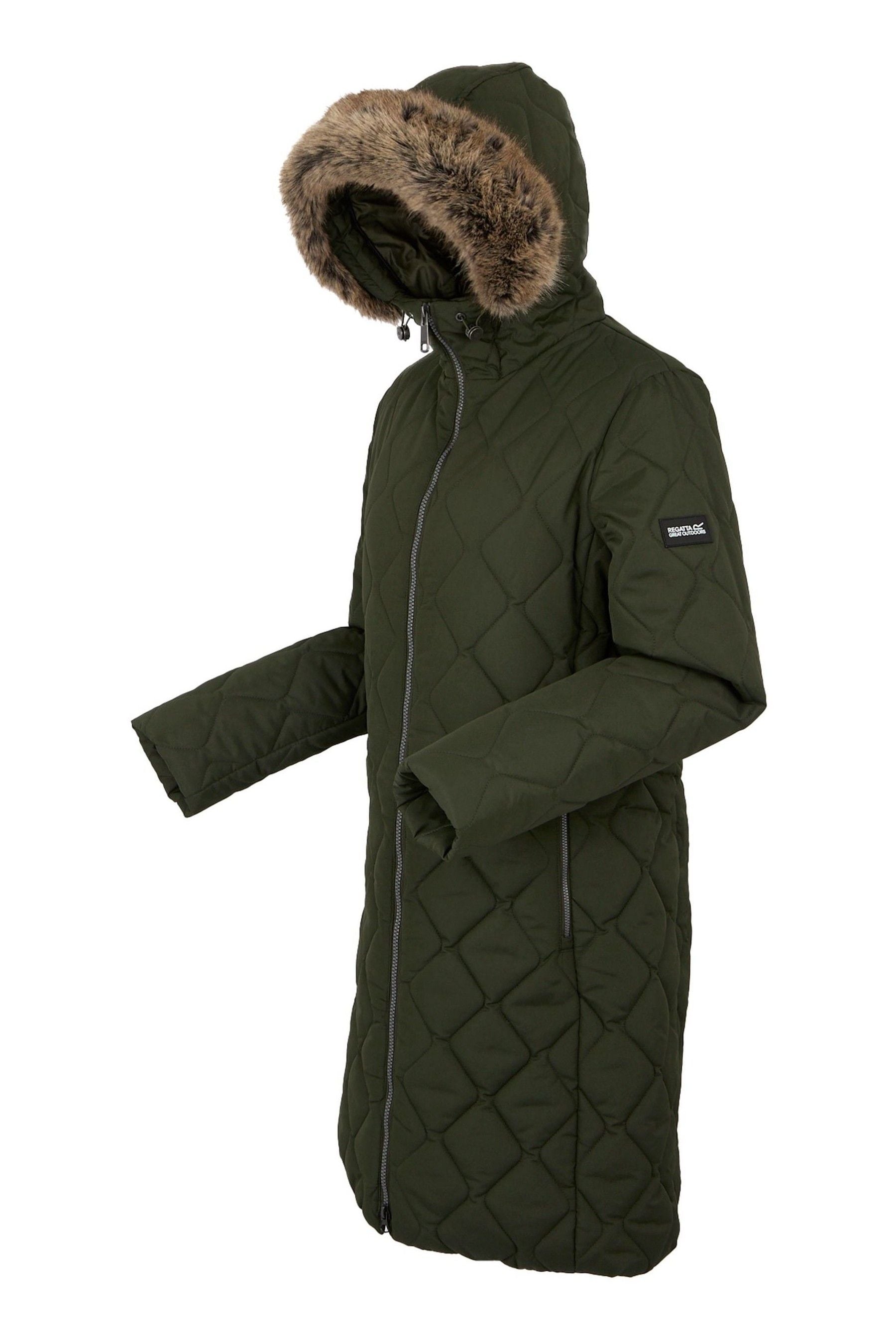 Buy Regatta Green Shower Resistant Fritha III Insulated Parka Jacket from the Next UK online shop