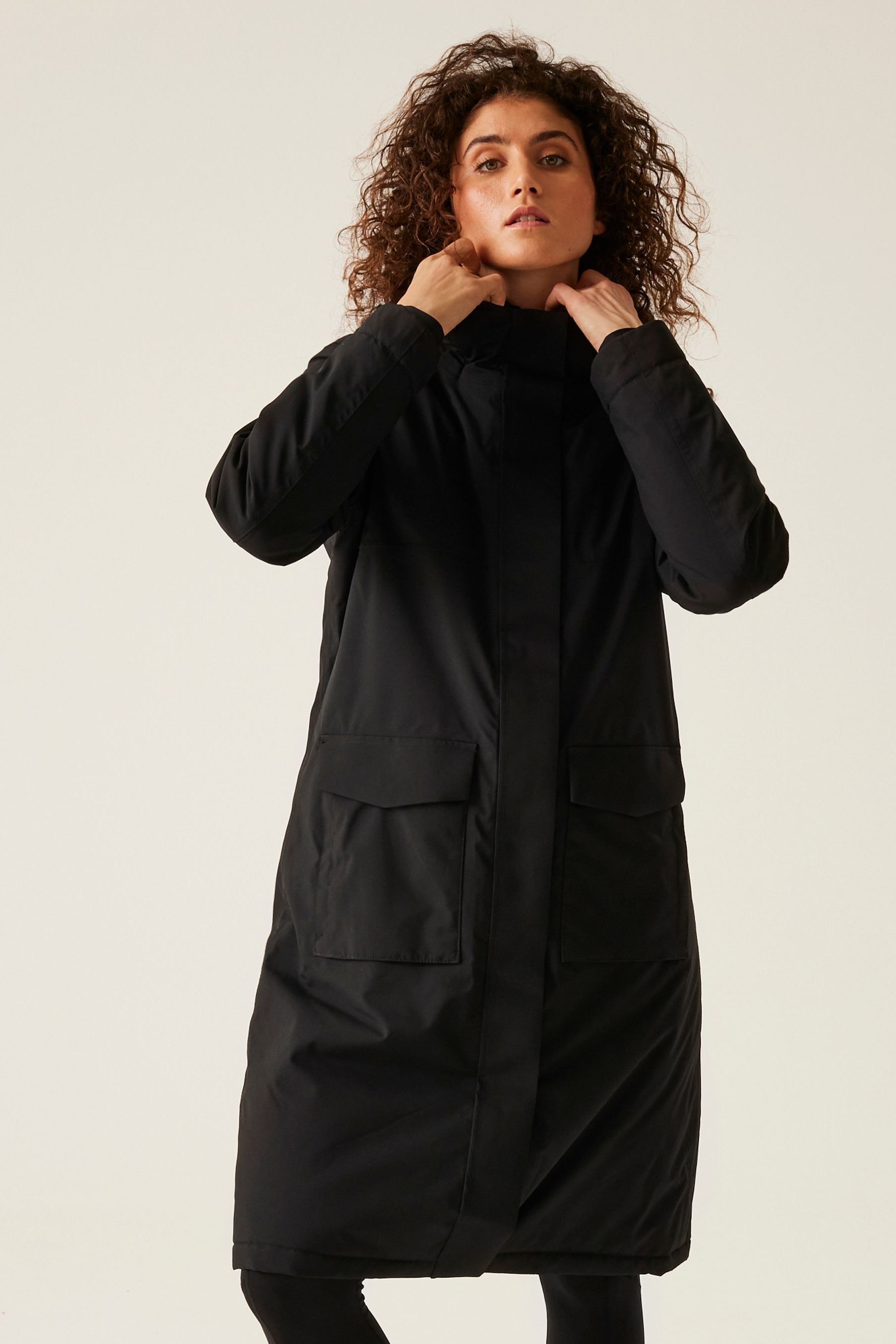 Black regatta coat sales