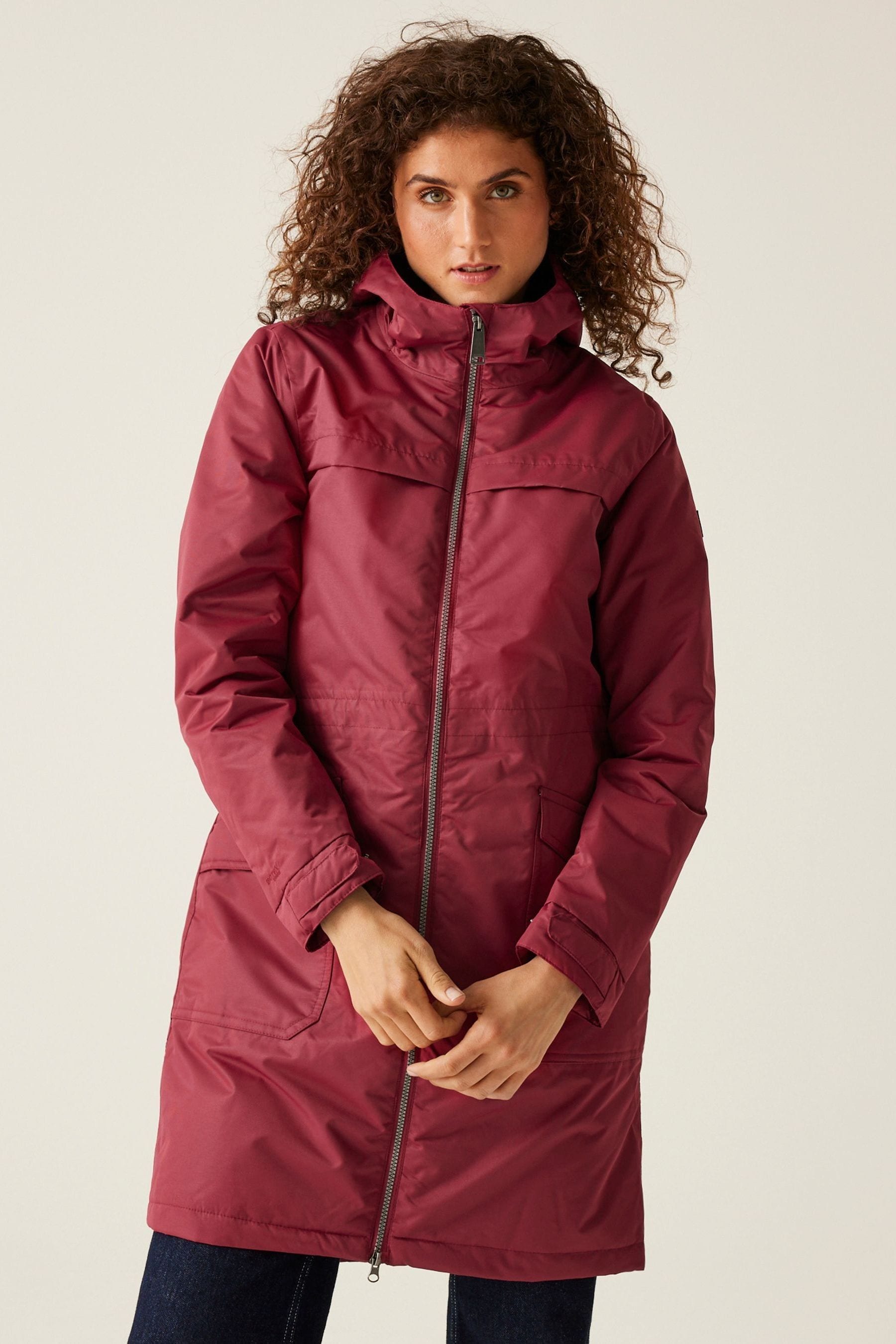Buy Regatta Red Romine II Long Length Waterproof Jacket from the Next UK online shop