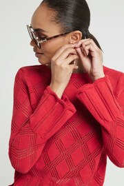 River Island Red Crochet Tie Back Top - Image 4 of 6