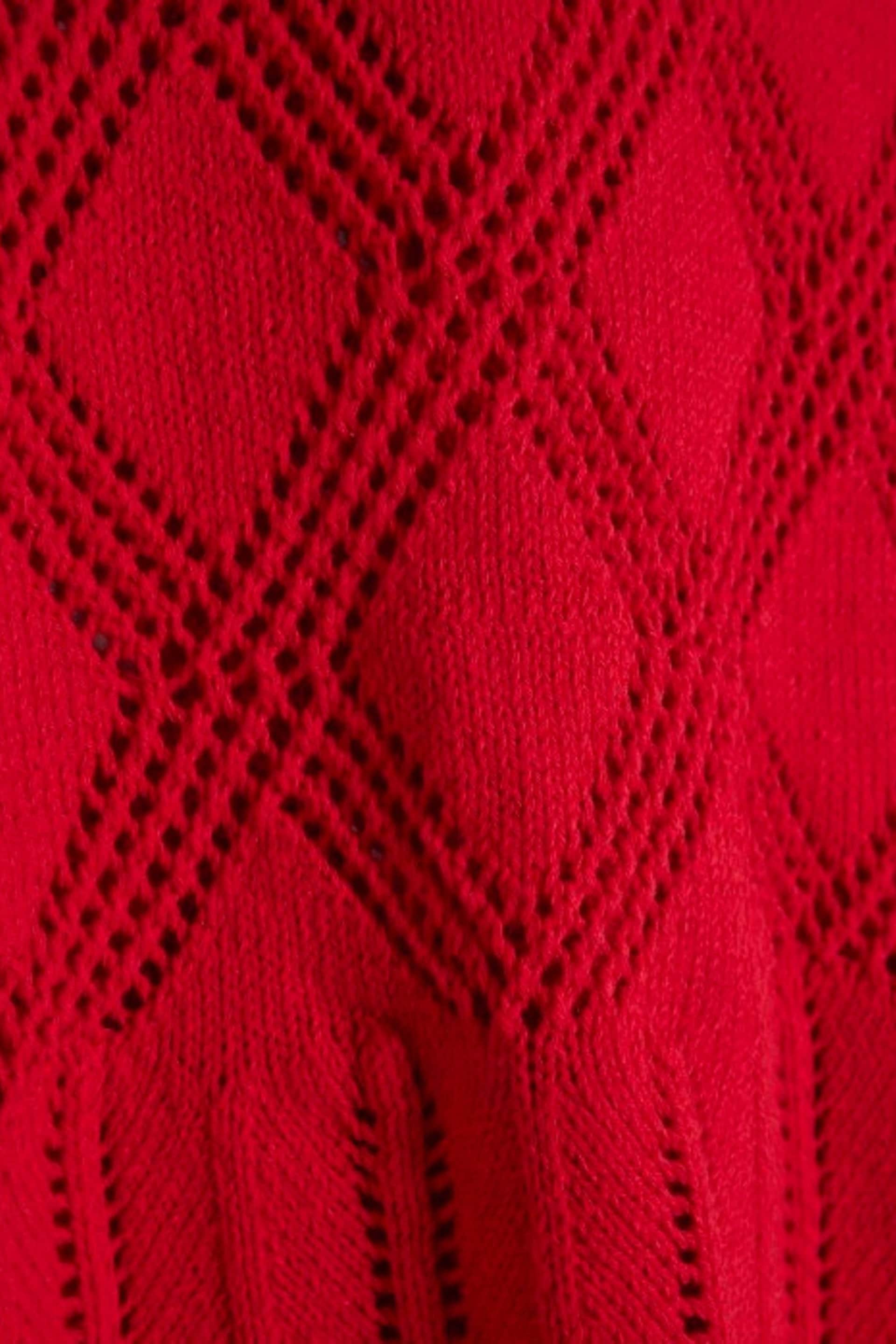 River Island Red Crochet Tie Back Top - Image 6 of 6