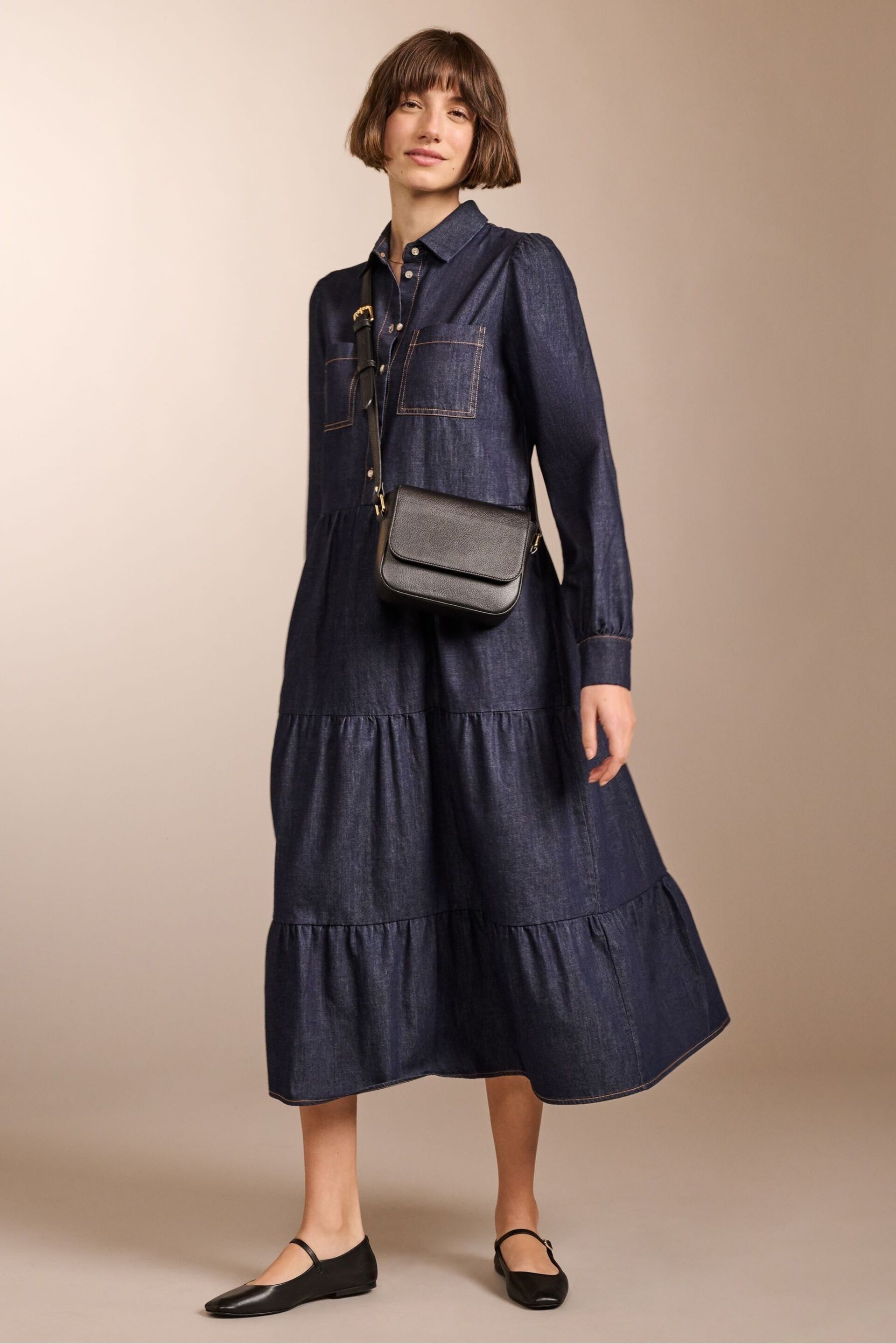 Baukjen Blue Mel Organic Dress - Image 1 of 5