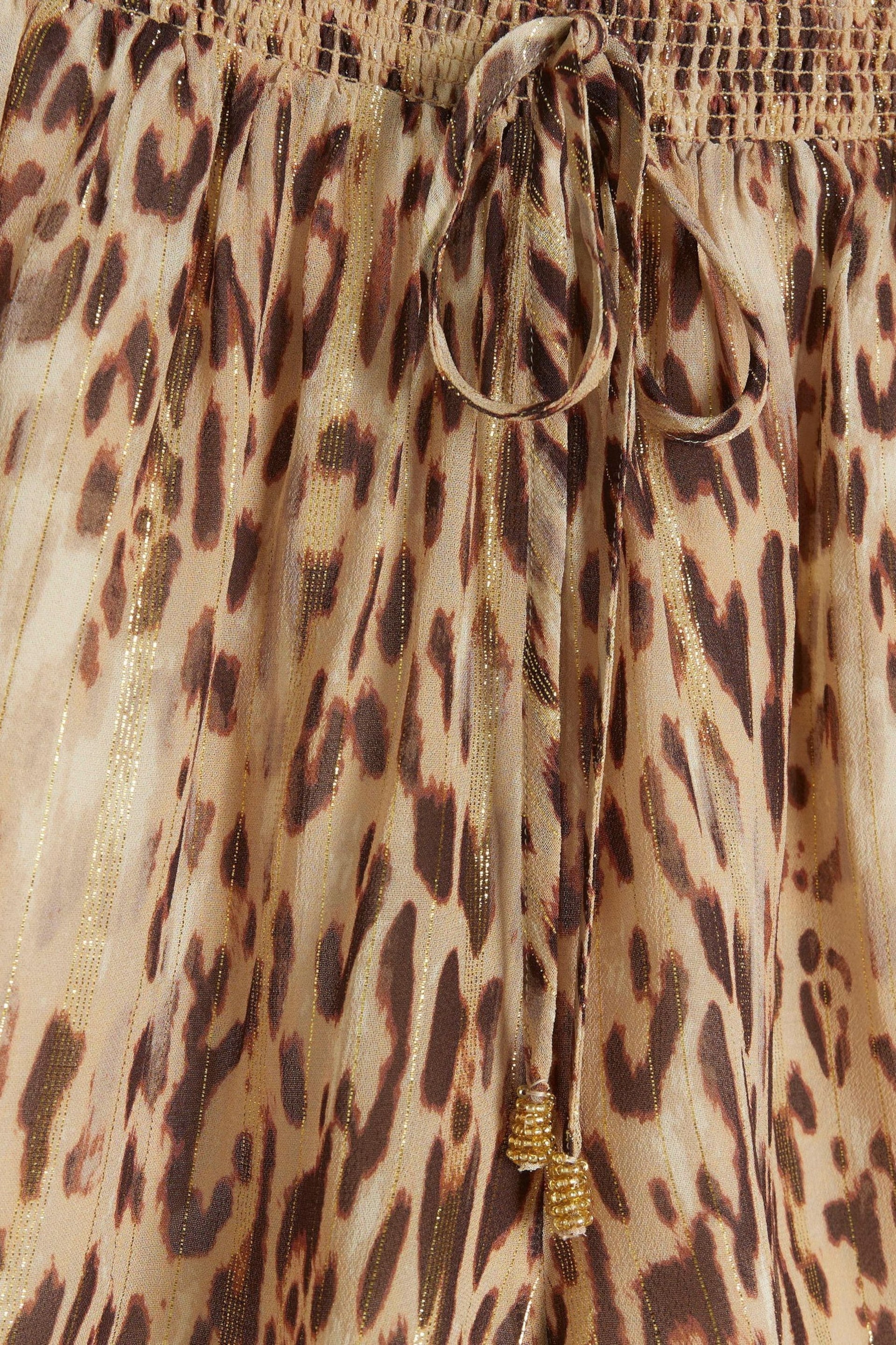 River Island Brown Pull-Ons Leopard Print Shorts - Image 4 of 4