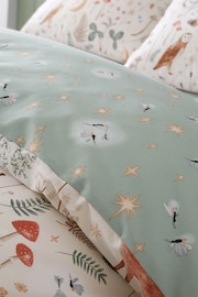 Catherine Lansfield Natural Enchanted Twilight Animals Print Duvet Cover Set - Image 4 of 5