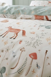 Catherine Lansfield Natural Enchanted Twilight Animals Print Duvet Cover Set - Image 5 of 5