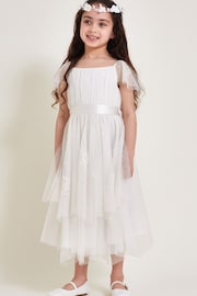 Monsoon Natural Theodora Embroidered Dress - Image 1 of 4