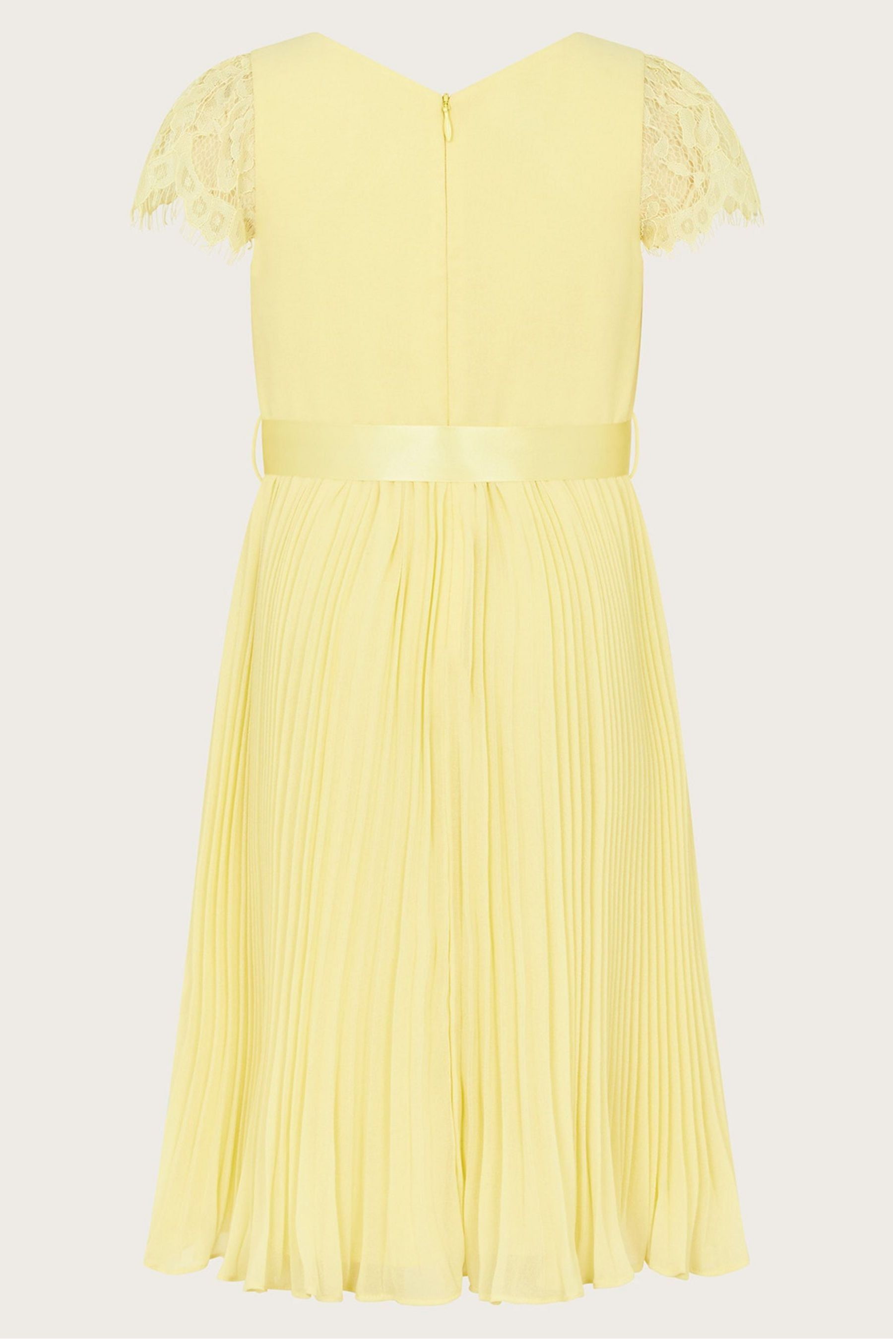 Monsoon yellow lace dress sale
